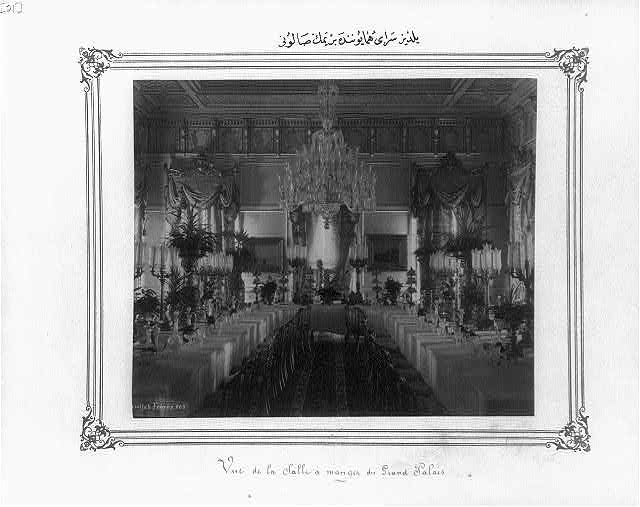 A dining room in the Yıldız Sarayı (palace)