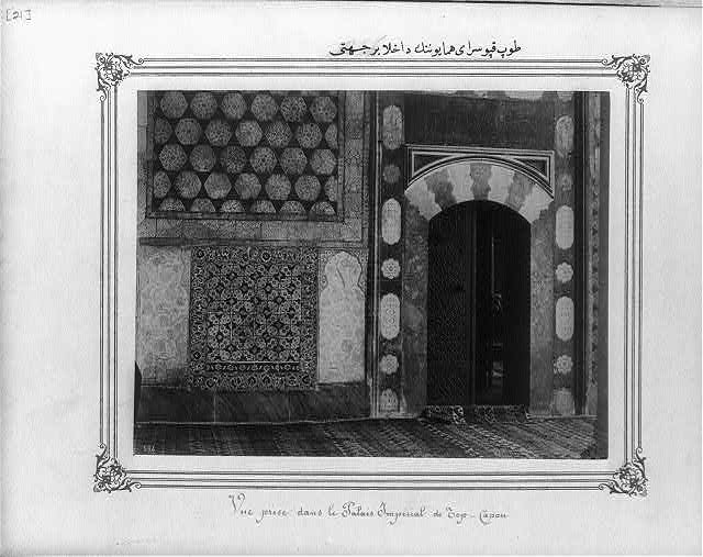 Interior view of the Imperial Topkapı Sarayı (palace)