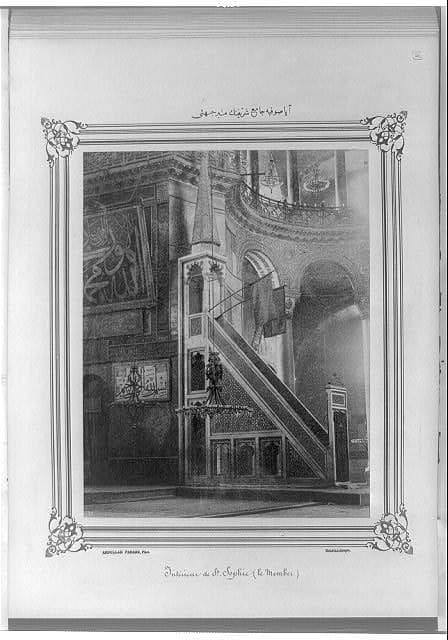 The minbar of Ayasofya Camii (mosque)