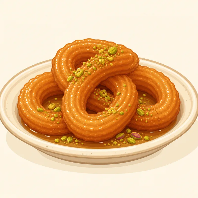 Adana Halka Tatlısı illustration