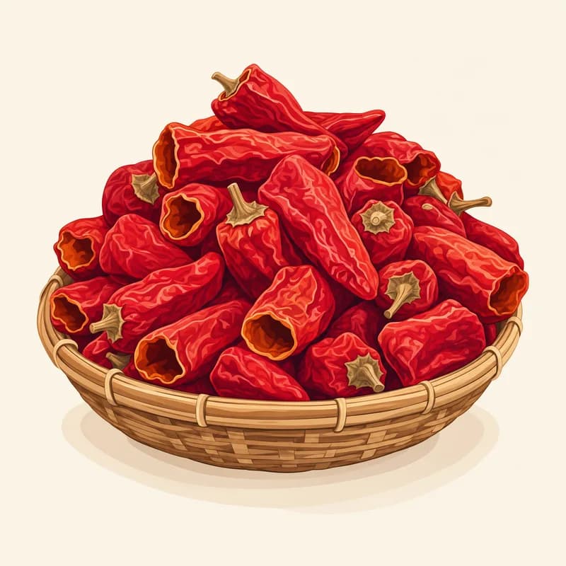 Adıyaman Dolmalık Kuru Biberi illustration