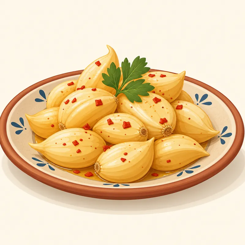 Afşin Koçovası Sarımsağı illustration