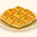 Afyon Kaymaklı Baklavası illustration