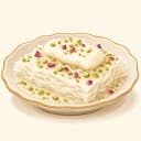 Afyon Kaymaklı Güllaç Tatlısı illustration