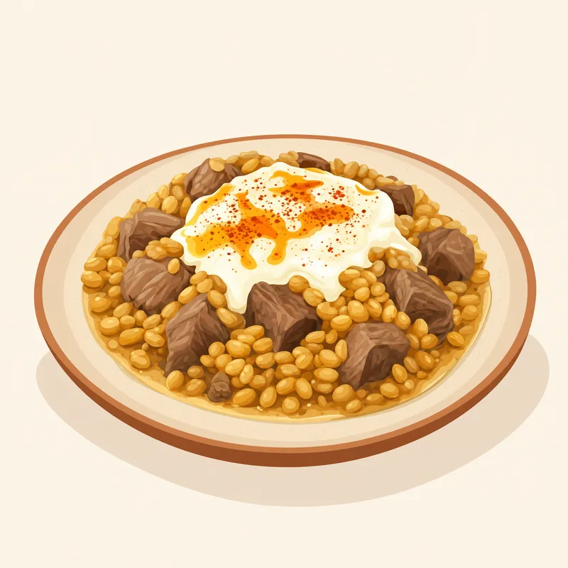 Ağrı Haşıl Yemeği illustration