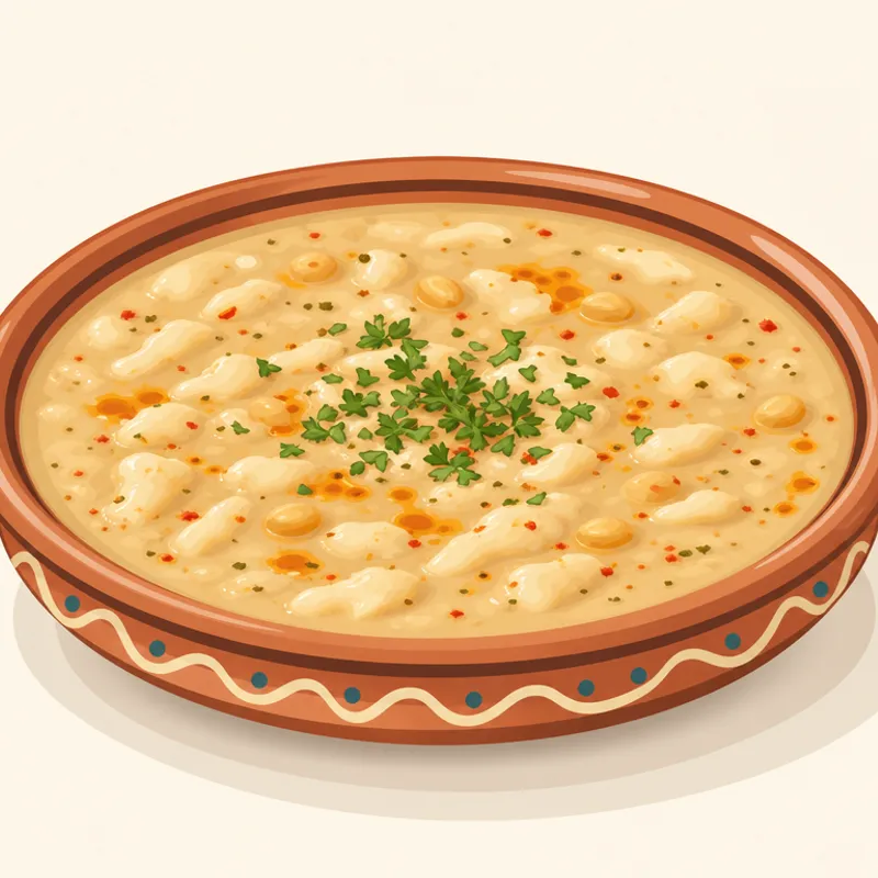 Akyurt Tutmaç Aşı /Çorbası illüstrasyonu