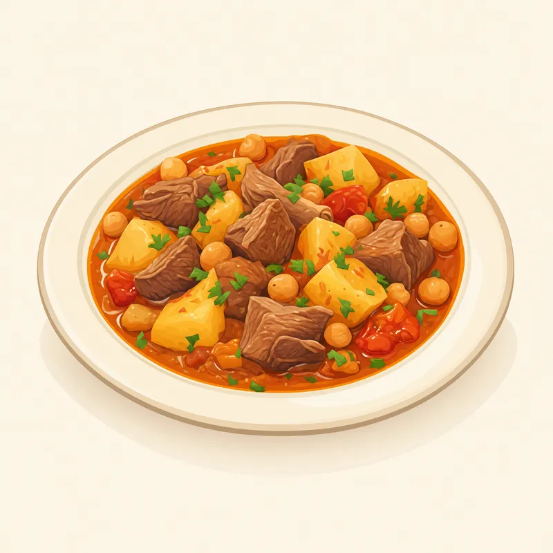 Alaca Borana Yemeği illustration