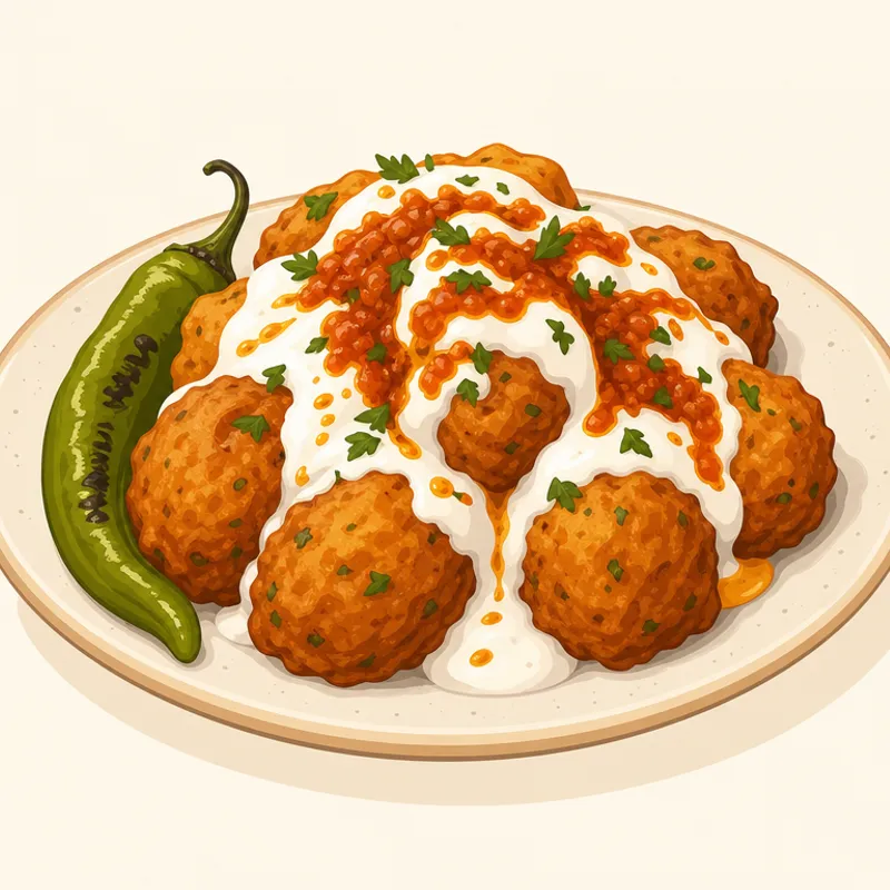 Antalya Topak Kızartması illustration