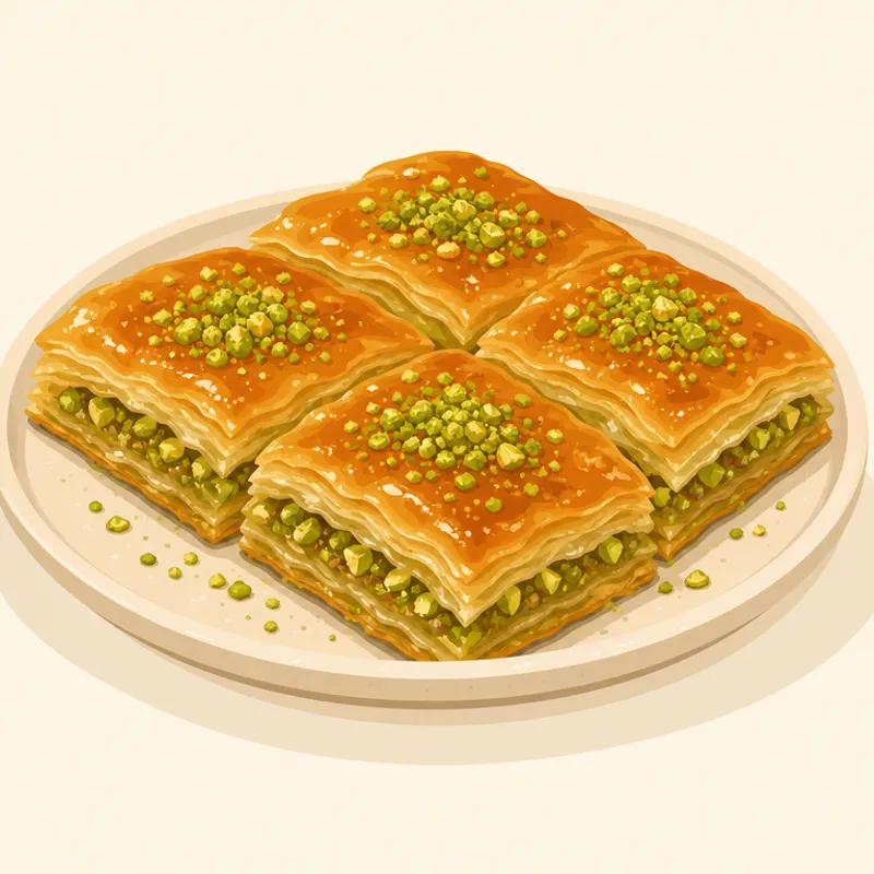 Antep Katmeri illustration