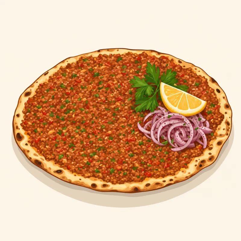Antep Lahmacunu / Gaziantep Lahmacunu illustration