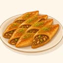 Antep Tırnaklı Pidesi / Gaziantep Tırnaklı Pidesi / Antep Pidesi illustration