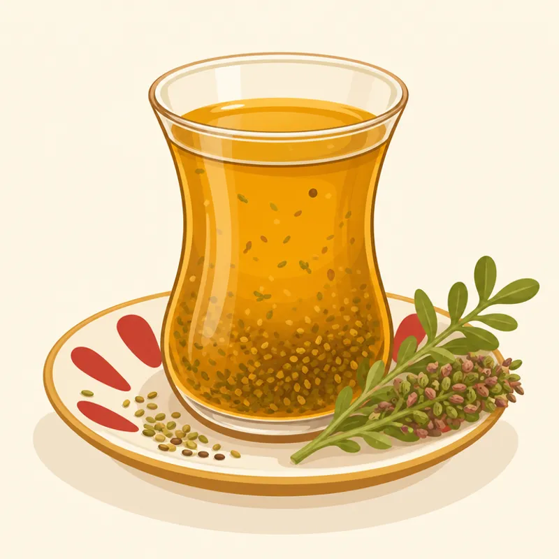 Antep Zahter Çayı / Gaziantep Zahter Çayı illustration