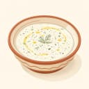 Ayran çorbası illüstrasyonu