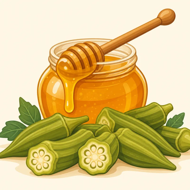 Balıkesir Tombul Bamyası illustration