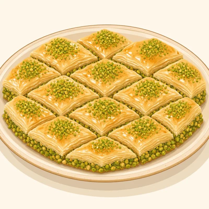 Bartın Beyaz Baklavası illüstrasyonu