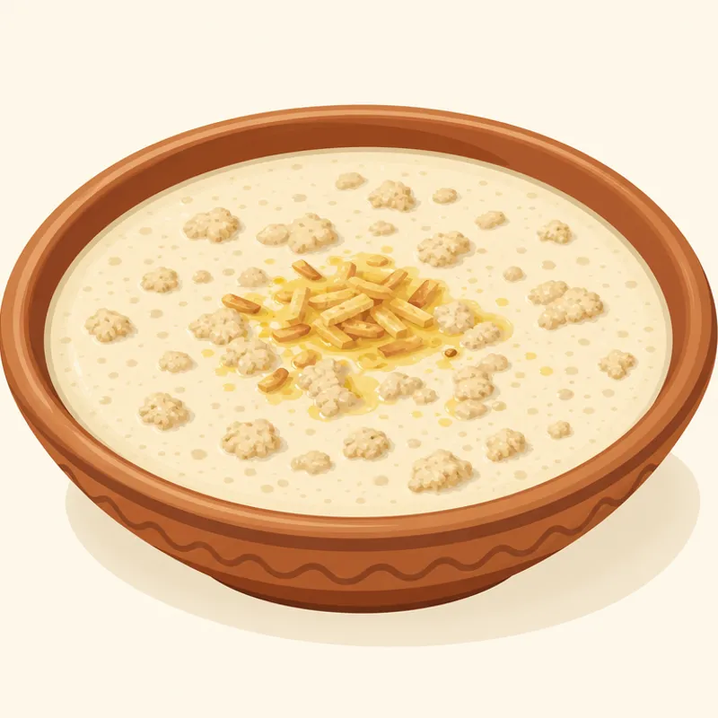 Bayburt Kavut Çorbası illustration
