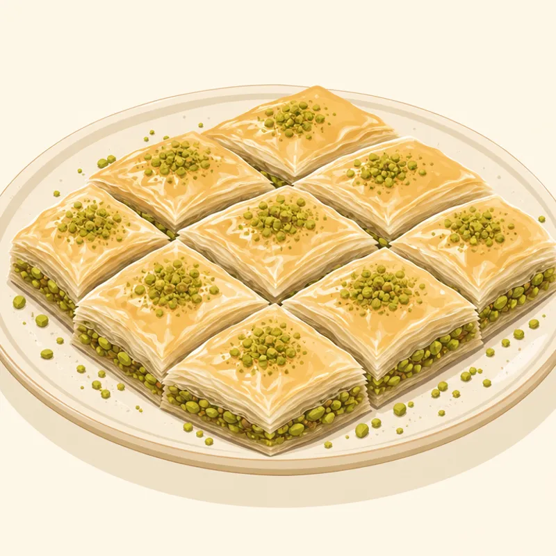 Beyaz Baklava / Bartın Beyaz Baklavası illustration