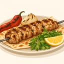 Beyinli Beykoz Kebabı illüstrasyonu