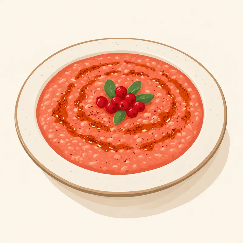 Bolu Kızılcık Tarhanası illustration