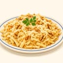 Bolu Usulü Keşli Cevizli Erişte illüstrasyonu