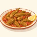 Bornova Kınalı Bamyası illustration
