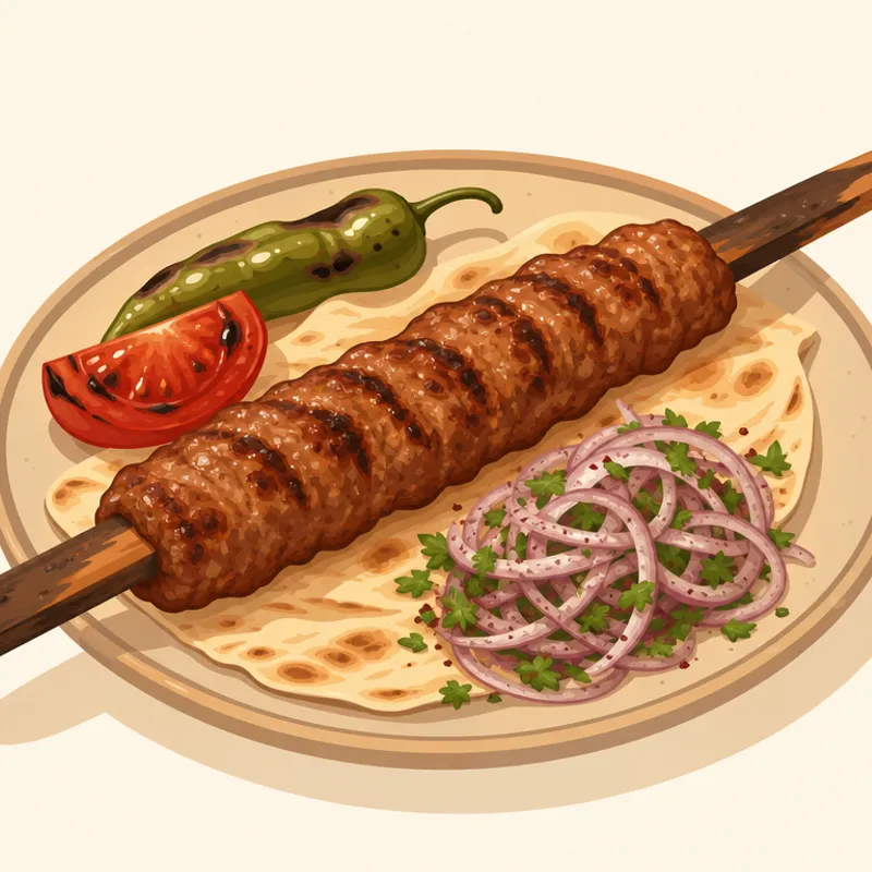 Boyabat Sırık Kebabı illüstrasyonu