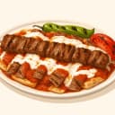 Bursa Kebabı (iskender Kebap) illustration