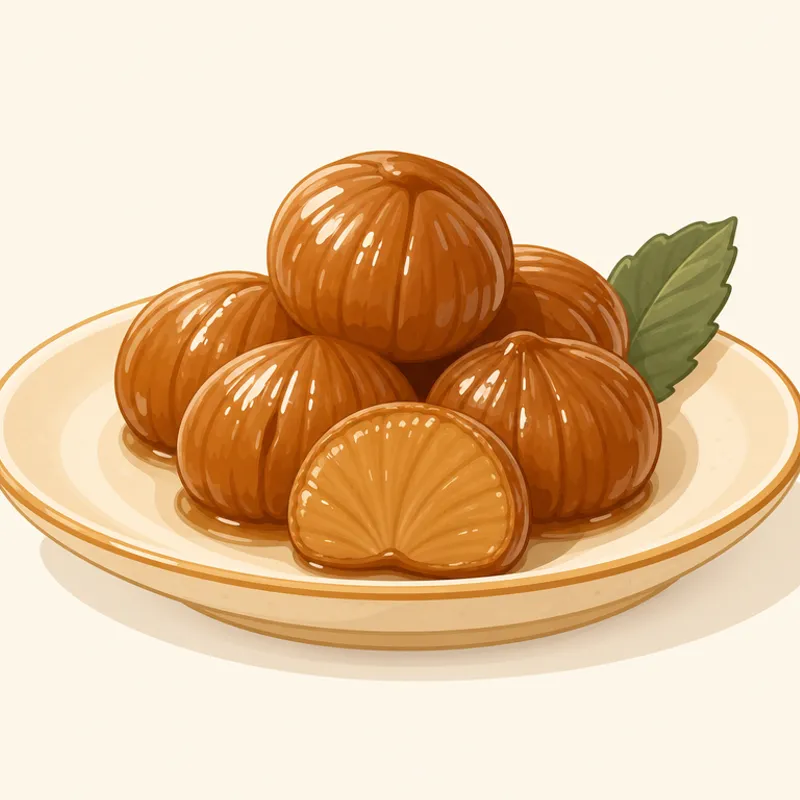 Bursa Kestane Şekeri illustration