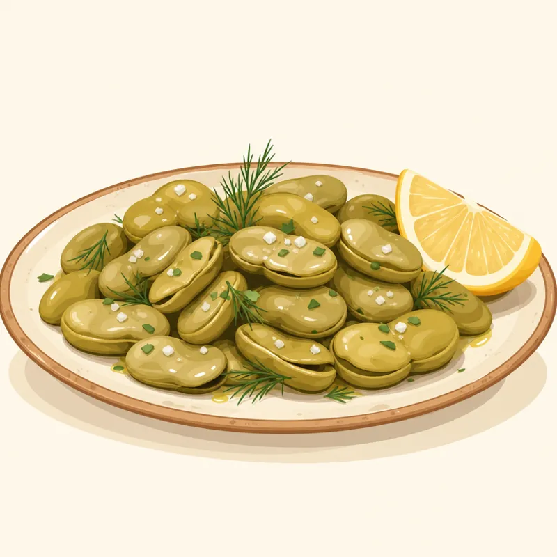 Çanakkale Sakız Baklası illustration