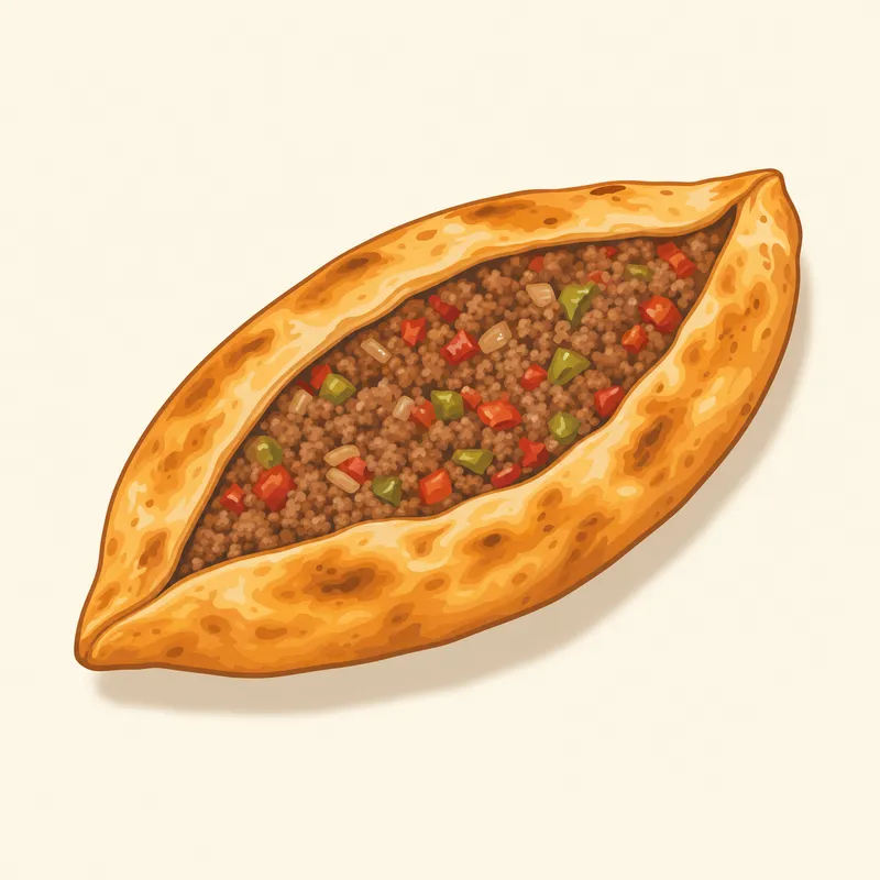 Çankırı Kıymalısı / Çankırı Kapalı Pidesi illüstrasyonu