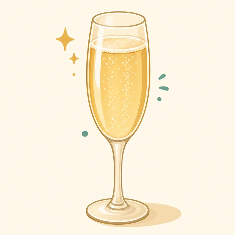 Champagne illustration