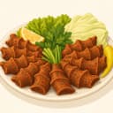 Çiğ köfte illüstrasyonu
