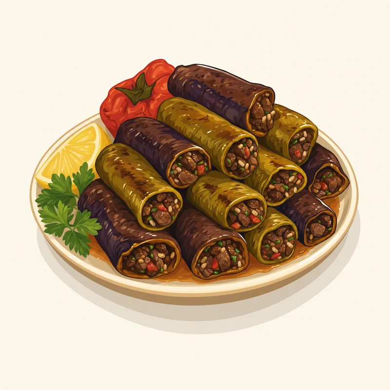 Çorlu Kuzu Ciğer Sarma illustration