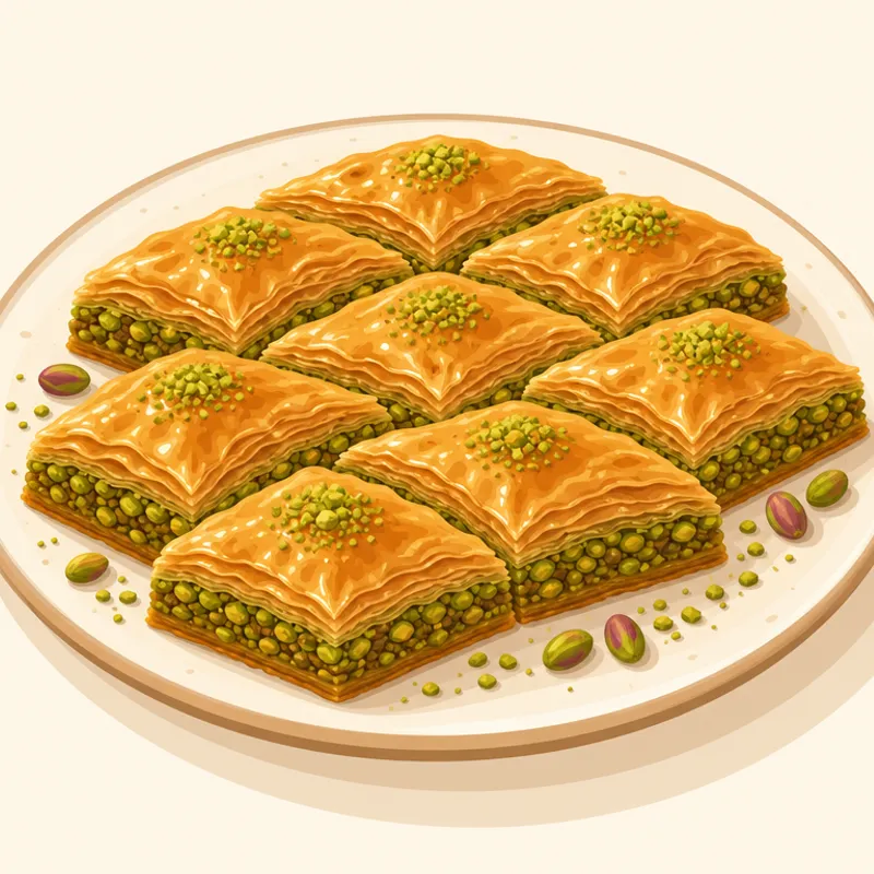 Çorum Baklavası illustration