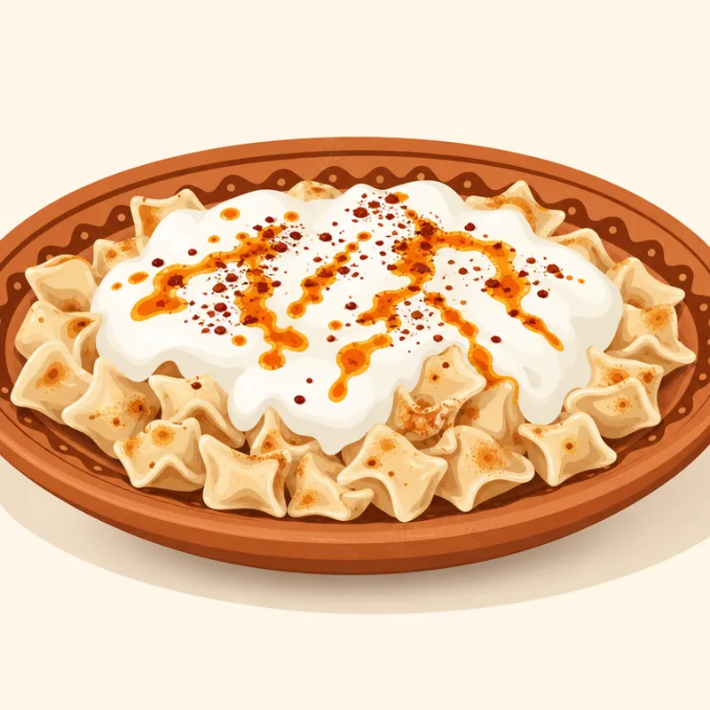 Çorum Kuru Mantısı illustration