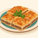 Çöş Börek Maraş Mantısı illustration