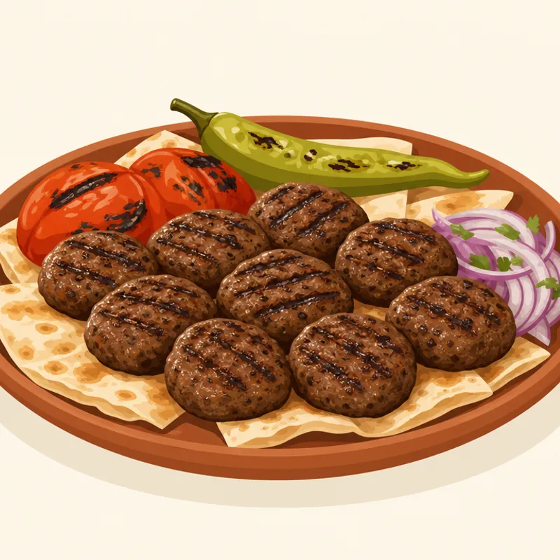 Dinar Taptama Köfte / Dinar Taplama Köfte illustration