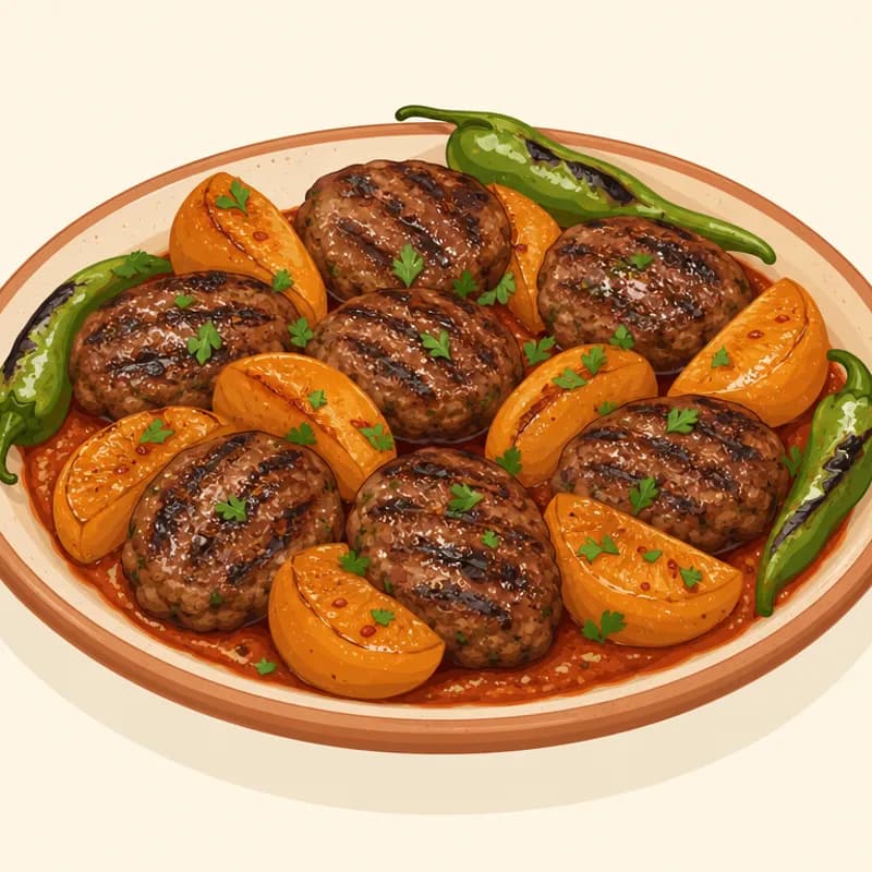 Diyarbakır Ayvalı Köfte illustration