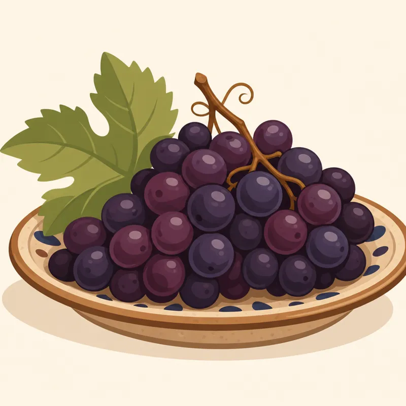 Diyarbakır Boğazkere Üzümü illustration
