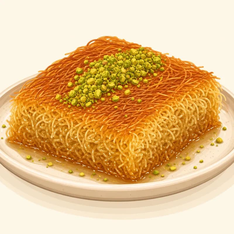 Diyarbakır Burma Kadayıfı illustration
