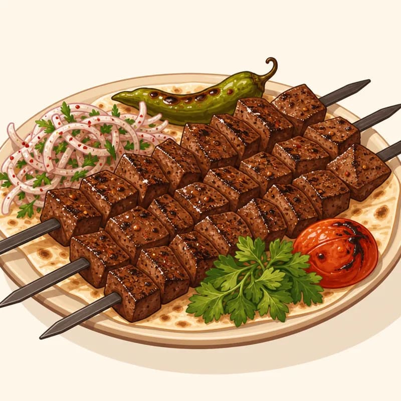Diyarbakır Ciğer Kebabı illustration