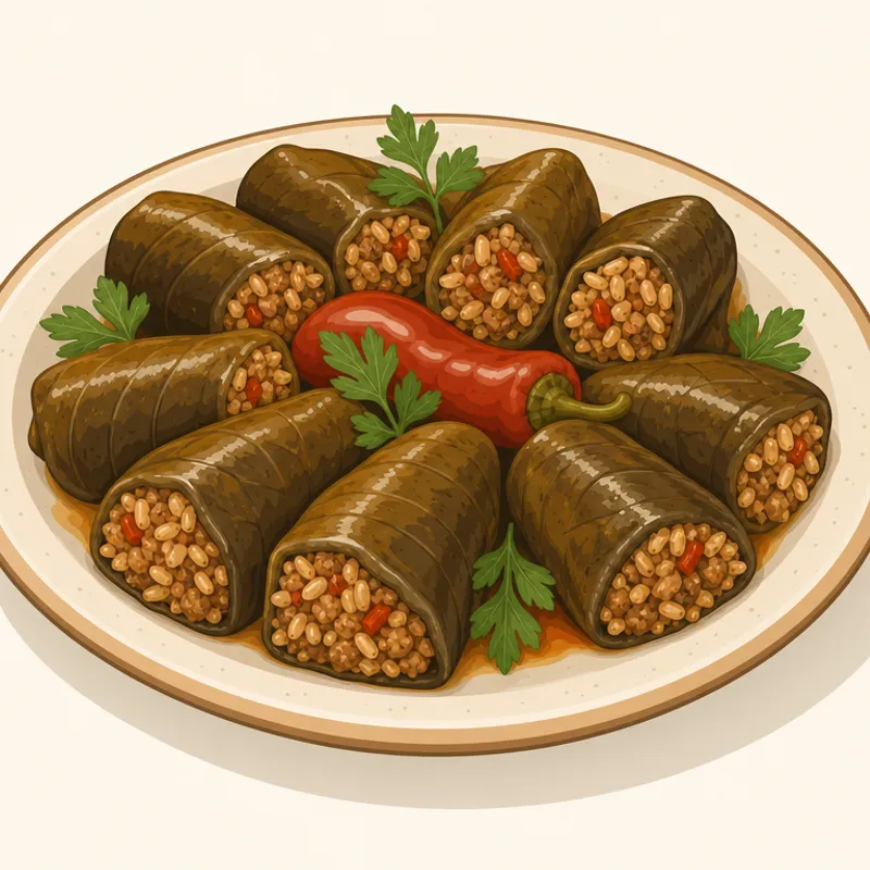 Diyarbakır Dalak Dolması illustration