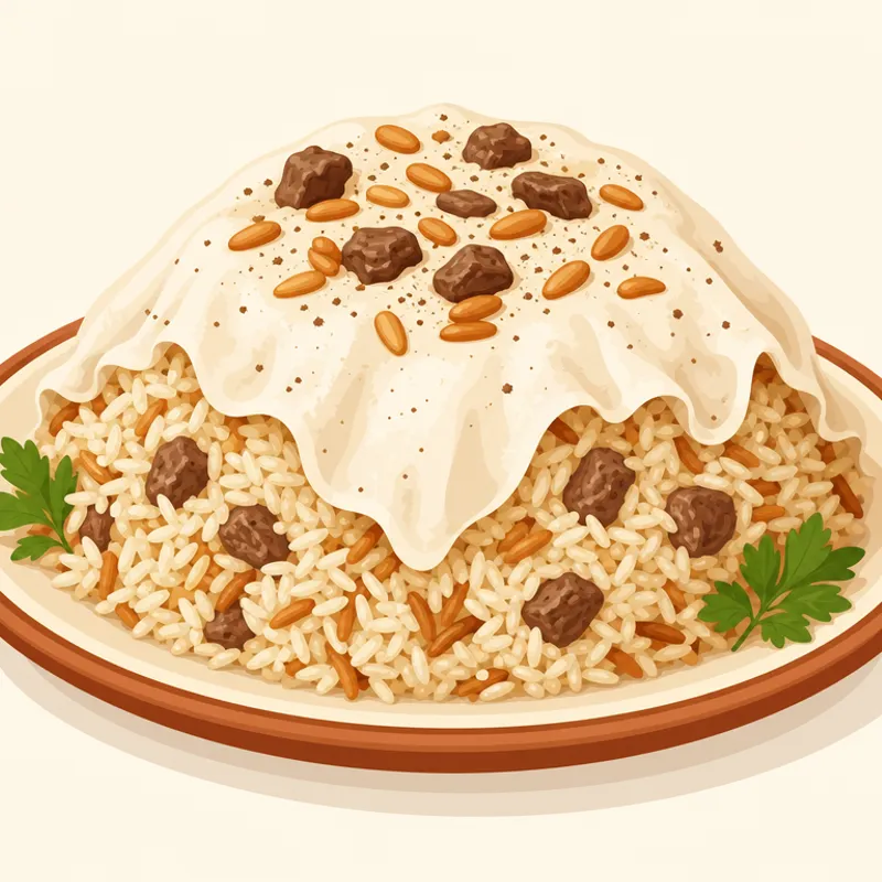 Diyarbakır Duvaklı Pilavı illustration