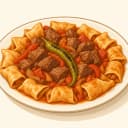 Diyarbakır Et Eşkenesi Yemeği illustration