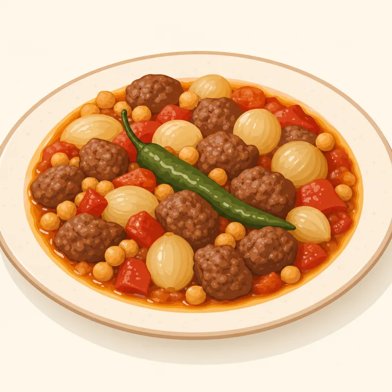 Diyarbakır Gebol Yemeği illustration