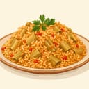 Diyarbakır Kengerli Bulgur Pilavı illustration