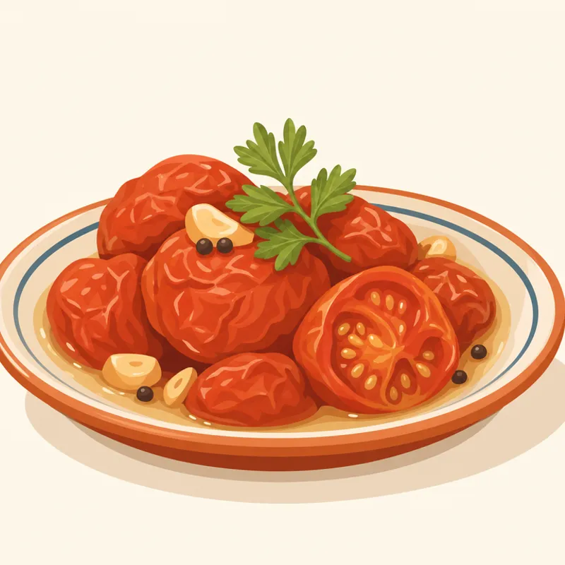 DÖŞEMEALTI EKŞİLİ DOMATESİ illustration