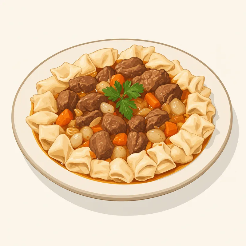 Erzurum Aşmalı Yahni illustration