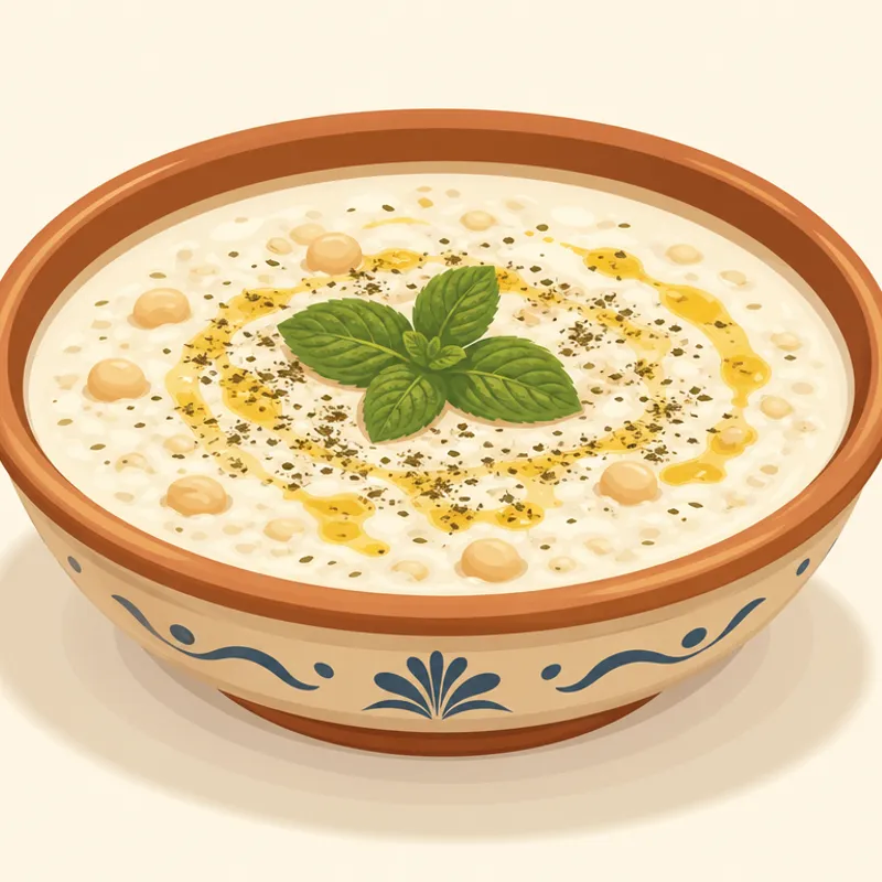 Erzurum Ayran Aşı Çorbası illustration