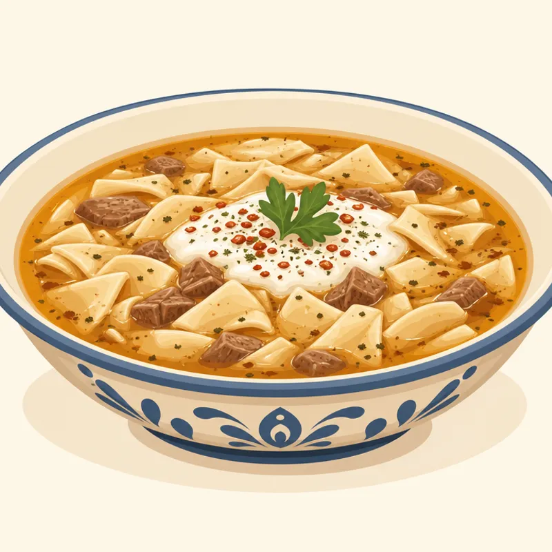 Erzurum Kesme Aşı Çorbası illustration
